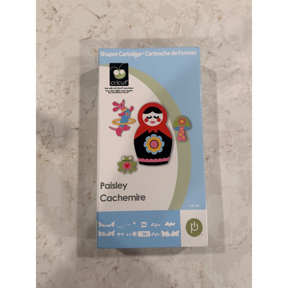 Cricut Paisley Shapes Cartridge 29-1591‎ Provo Craft Matryoshka Doll Animals New